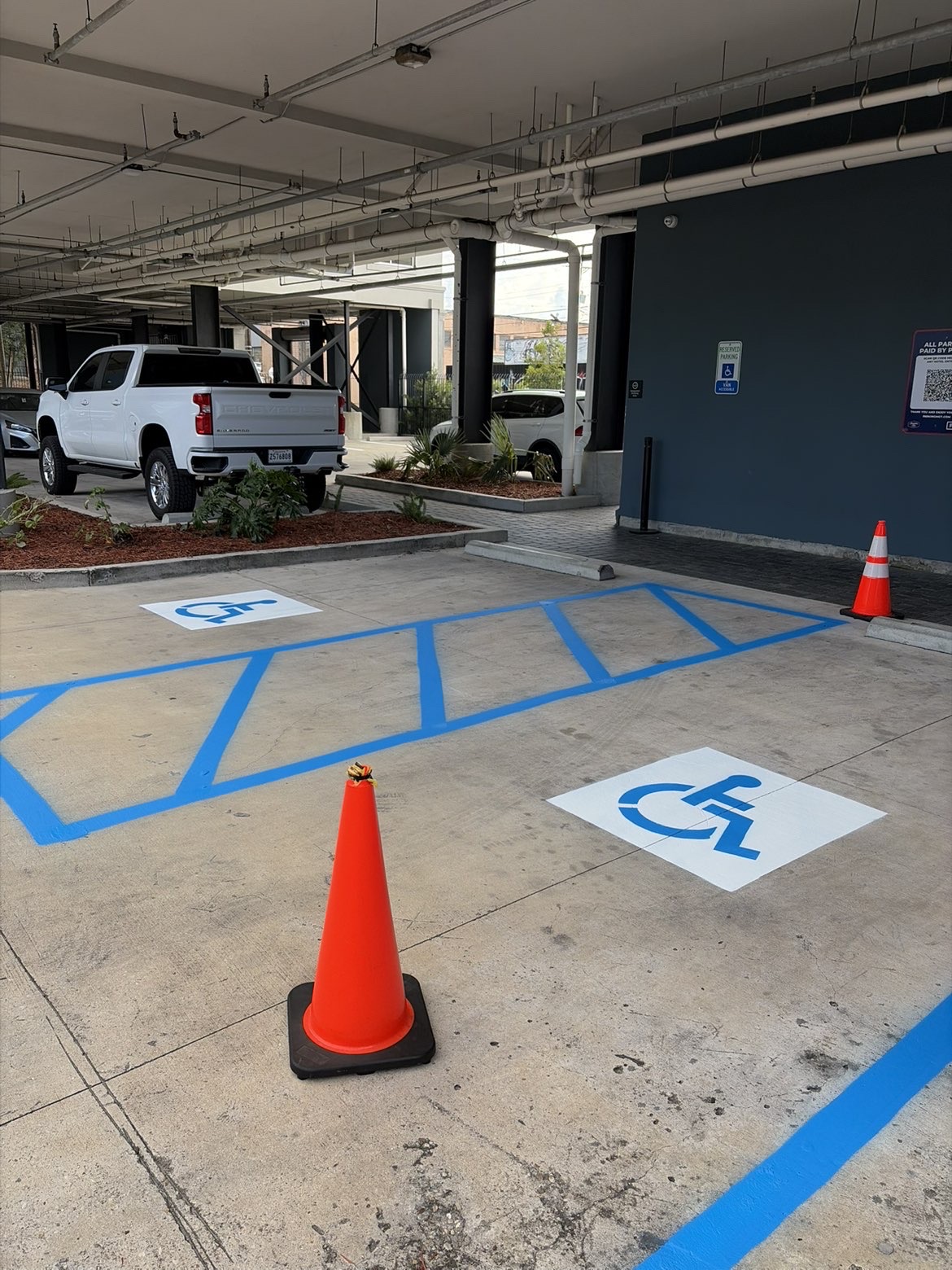 Covered parking maintenance