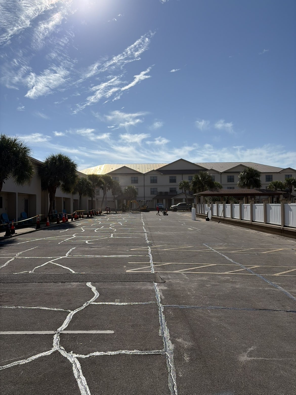 Lot before sealcoating