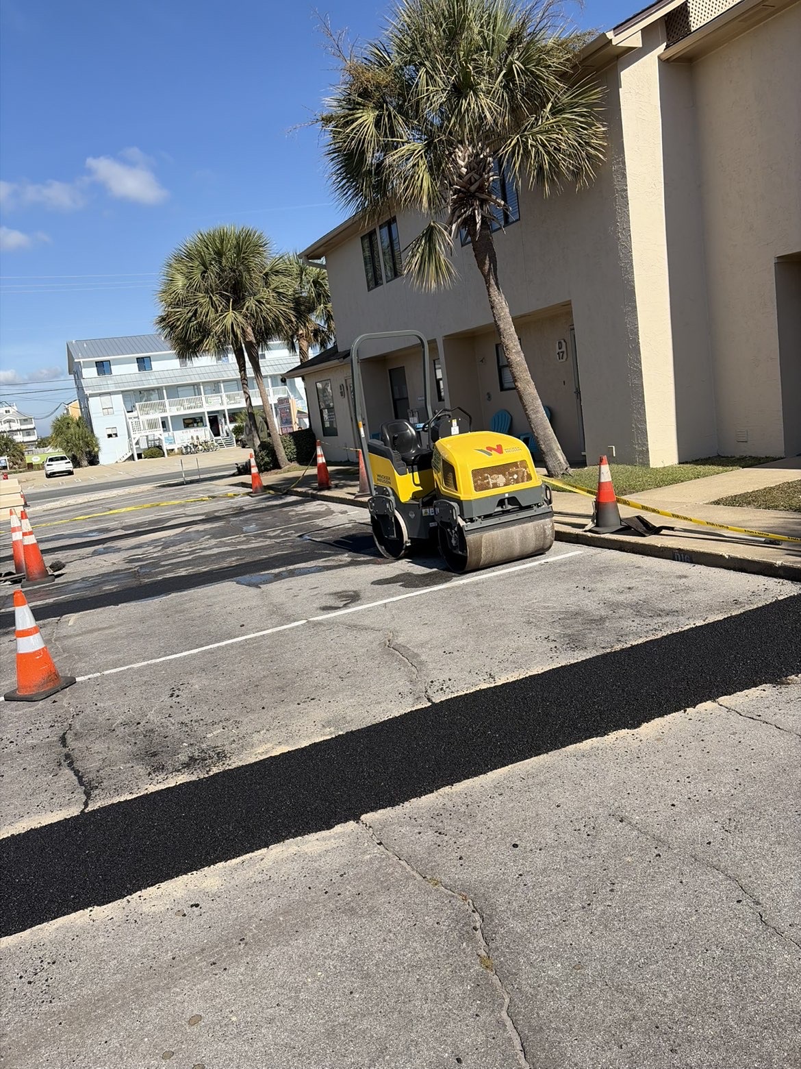 Lot after maintenance work